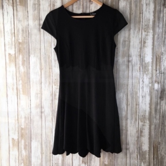 Lulus Proof Of Perfection Black Scalloped Bottom Fitted Dress - Picture 3 of 8